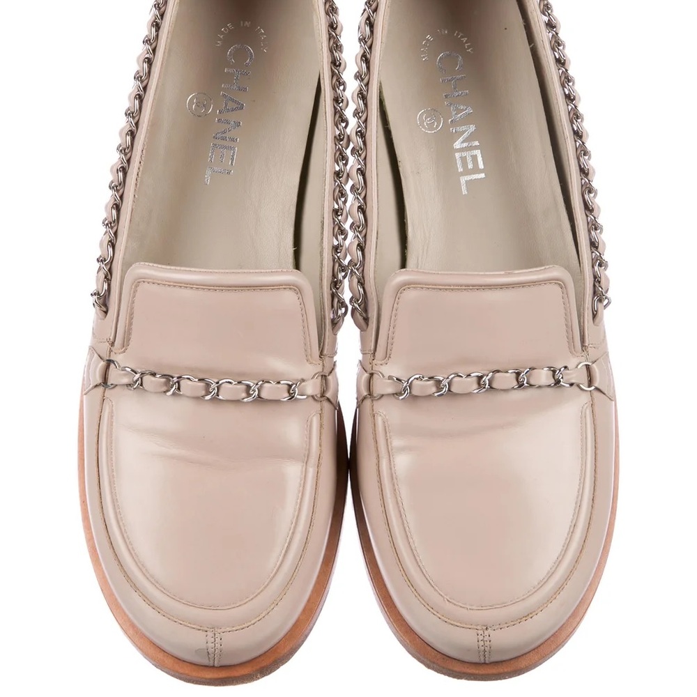 Chanel CC Chain-Link Loafers